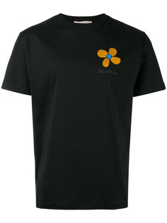 футболка в стиле унисекс с вышитым цветком Christopher Kane