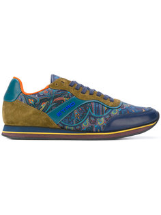 paisley panel lace-up sneakers Etro
