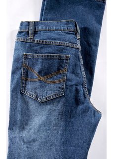 Стройнящие джинсы стретч, cредний рост N (синий «потертый») Bonprix
