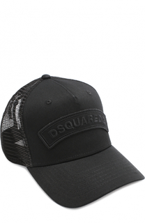 Хлопковая бейсболка с нашивкой Dsquared2