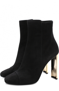 Замшевые ботильоны Jessica на устойчивом каблуке Giuseppe Zanotti Design