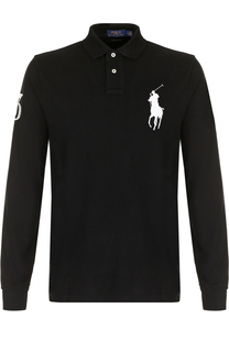 Хлопковое поло с длинными рукавами Polo Ralph Lauren
