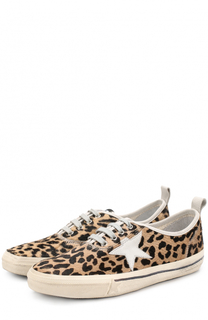 Кеды California с меховой отделкой и аппликациями Golden Goose