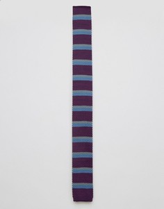 Вязаный галстук в полоску Original Penguin - Фиолетовый