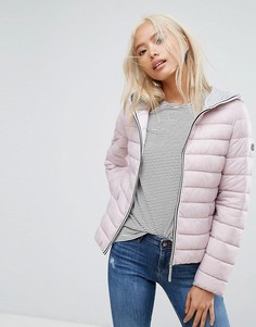Легкая дутая куртка с капюшоном Esprit - Розовый