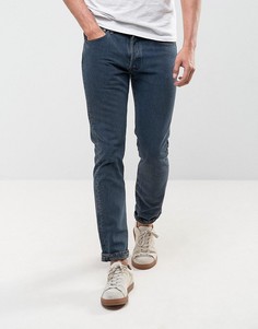 Темные выбеленные джинсы скинни Levis 501 - Темно-синий