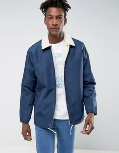 Синяя спортивная куртка Levis Sherpa - Синий