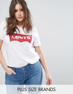 Футболка с логотипом Levis Plus - Белый