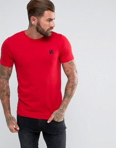Красная приталенная футболка с логотипом PS by Paul Smith - Красный