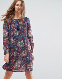 Платье-туника с кисточками на завязках Anmol - Синий