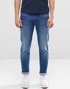 Выбеленные джинсы слим Pepe Hatch Jeans F37 - Синий