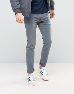 Сине-серые супероблегающие джинсы Burton Menswear - Синий