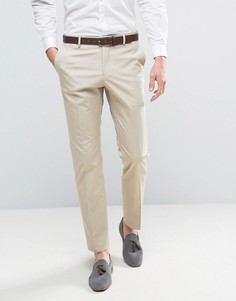 Узкие брюки из эластичного хлопка Selected Homme - Светло-серый