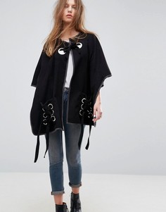 Накидка с люверсами ASOS - Черный