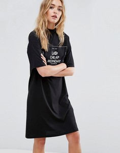 Платье-футболка с логотипом Cheap Monday - Черный