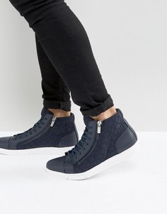Высокие кроссовки с логотипом Calvin Klein Berke - Темно-синий