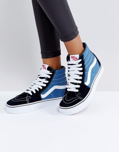 Сине-черные высокие кроссовки Vans Classic Sk8 - Синий