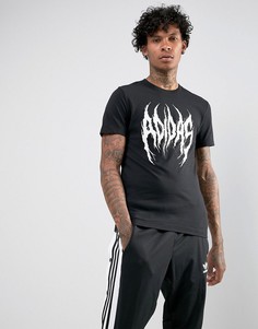 Черная футболка adidas Originals Font BS3128 - Черный