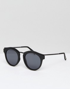 Черные круглые солнцезащитные очки Le Specs Hypnotiz - Черный