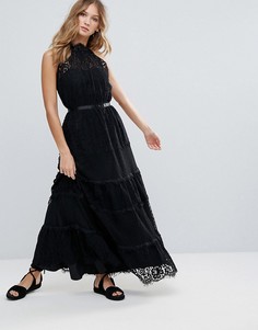 Кружевное платье с завязками Deby Debo Lucienne - Черный