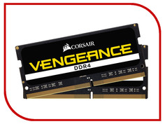 Модуль памяти Corsair Vengeance DDR4 SO-DIMM 2666MHz PC4-21300 CL18 - 32Gb KIT (2x16Gb) CMSX32GX4M2A2666C18
