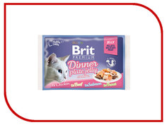 Корм Brit Premium Dinner Plate Jelly Кусочки в желе 85g для кошек 519392 Brit*