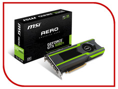 Видеокарта MSI GeForce GTX 1080 Ti 1620Mhz PCI-E x16 3.0 11264Mb 11016Mhz 352 bit HDMI GTX 1080 Ti AERO 11G OC