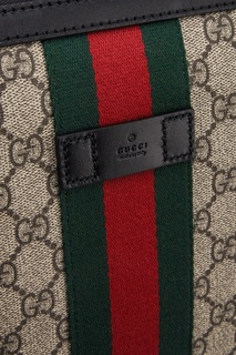 Сумка из кожи и текстиля Gucci