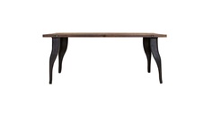 Стол wyatt table (gramercy) коричневый 178x55x88 см.