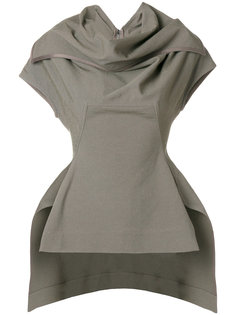 структурированный топ с баской Rick Owens