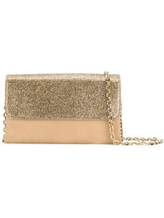 glittered foldover clutch bag Casadei