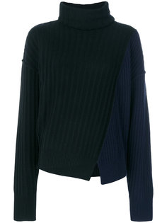 джемпер с высоким воротом и запахом  Michel Klein