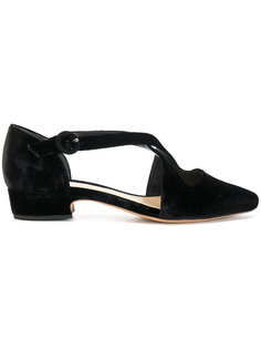 crossed strap ballerinas Alexandre Birman