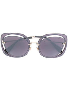 contrast frame sunglasses Miu Miu Eyewear