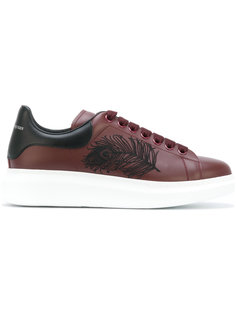 extended sole sneakers with feather embroidery Alexander McQueen