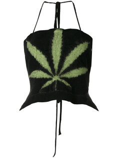 embroidered knitted top Ottolinger