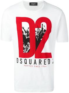 футболка Partyes с логотипом Dsquared2