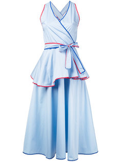расклешенное платье с V-образной горловиной  Anna October