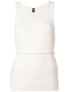 v-neck knit tank top Eleventy