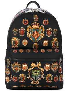 Vulcano insignia print backpack Dolce & Gabbana