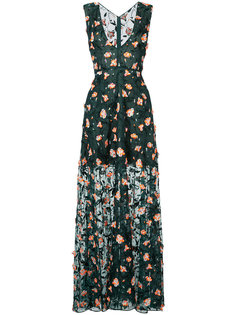 вечернее платье с цветочной аппликацией Jason Wu