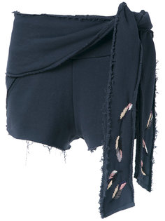 side lace up shorts Andrea Bogosian