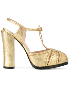 metallic sandals Fendi