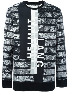 толстовка со смешанным принтом  Helmut Lang