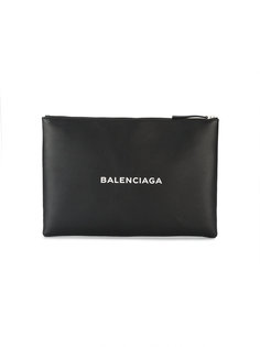 клатч с логотипом Navy Balenciaga