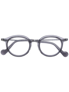 round frame glasses Moncler Eyewear