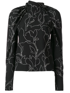блузка с цветочным принтом Carven