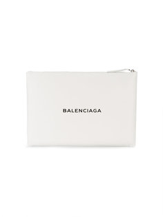 клатч с логотипом Navy Balenciaga