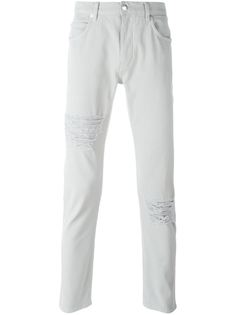 брюки кроя слим Helmut Lang