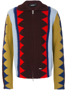 свитер с зигзагообразным узором Dsquared2